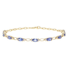 Bracelet en or et Tanzanite AAA