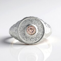 Anello in argento con Morganite