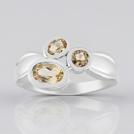 Anello in argento con Topazio Imperiale (Pallanova)