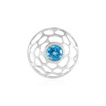 Colgante en plata con Topacio azul de Londres (MONOSONO COLLECTION)