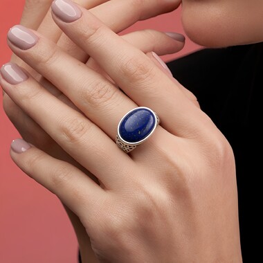 Lapis Lazuli Silver Ring (Ornaments by de Melo)
