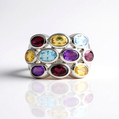 Anello in argento con Topazio Blu Cielo (de Melo Essence)