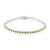 Burmesischer Peridot-Silberarmband
