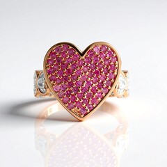 Anello in argento con Zaffiro Rosa