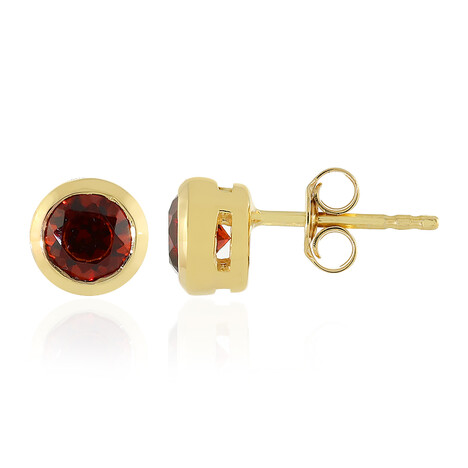 Zilveren oorbellen met Indische Granaten