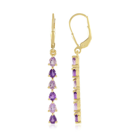 Amethyst-Silberohrringe