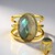 Anello in argento con Labradorite