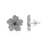 Boucles d'oreilles en argent et Topaze bleu de Londres (Dallas Prince Designs)