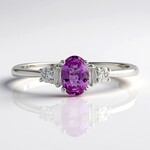Anello in oro con Zaffiro Rosa (CIRARI)