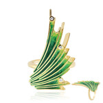 Zilveren ring met zirkonen (MONOSONO COLLECTION)