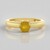 Anello in argento con Zaffiro Giallo del Madagascar
