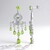 Orecchini in argento con Peridoto della Birmania