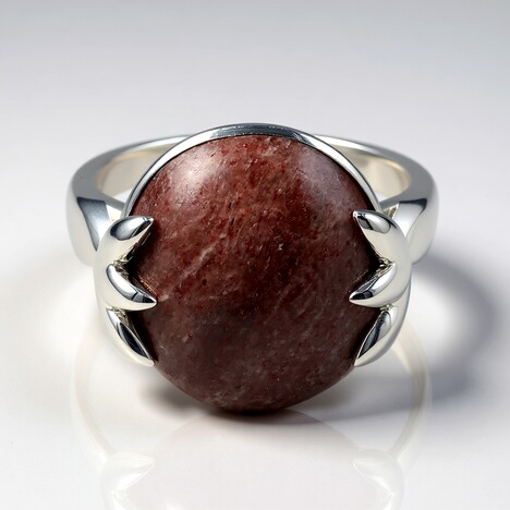 Anello in argento con Thulite