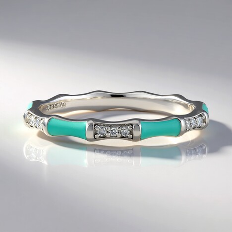 Anello in argento con Diamante I2 (H)