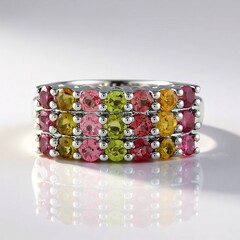 Anello in argento con Tormalina