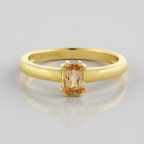 Anello in argento con Topazio Imperiale