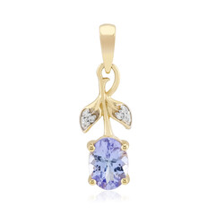 Colgante en oro con Tanzanita rosa sin calentar