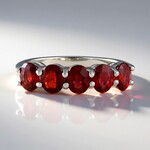 Anello in argento con Rubino Tanzania