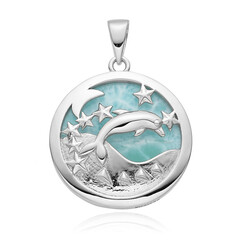 Larimar Silver Pendant