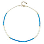 Opal-Silberhalskette