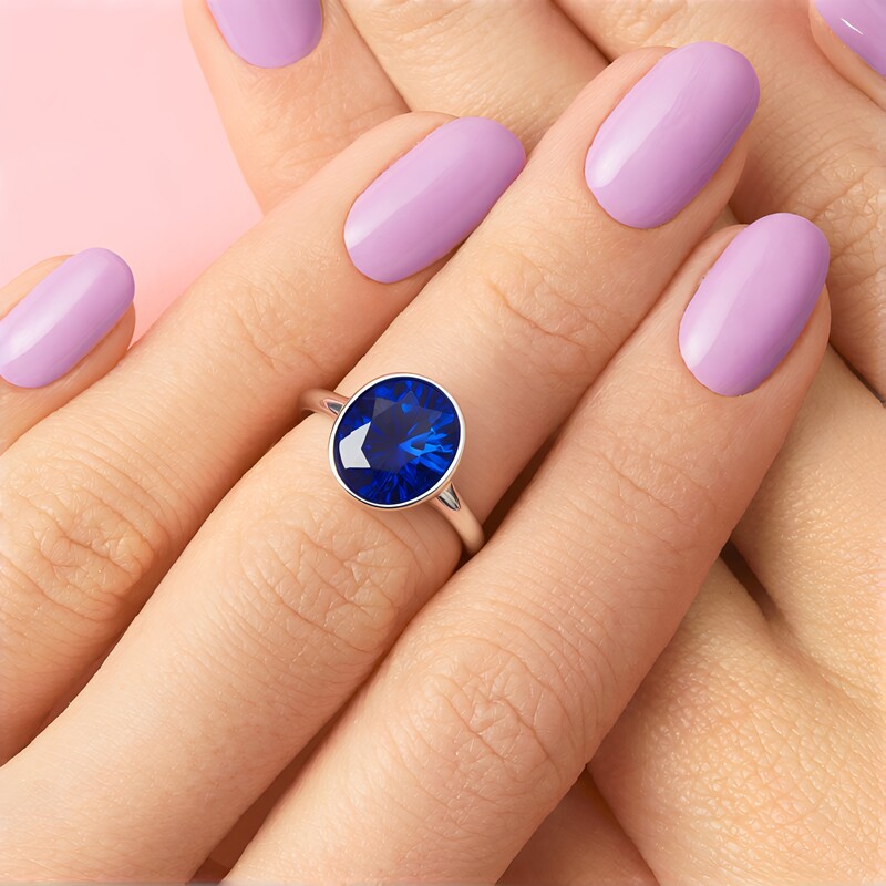 Anillo en plata con Fluorita de color cambiante (CUSTODANA)