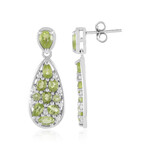 Peridot-Silberohrringe