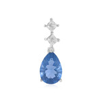 Pendentif en argent et Fluorite à couleur changeante