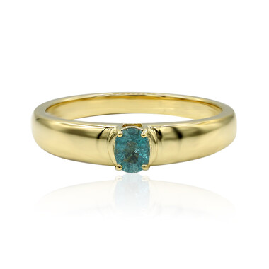 Anello in oro con Grandidierite (AMAYANI)