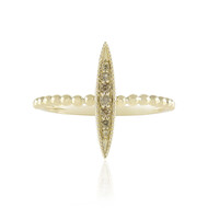 I2 Champagner-Diamant-Goldring (de Melo Gold)