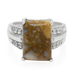 Dinosaur Bone Silver Ring