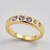 Anello in oro con Zaffiro Ceylon Porpora (non riscaldato)