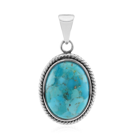 Pendentif en argent et Turquoise bleue de Mohavie (Faszination Türkis)