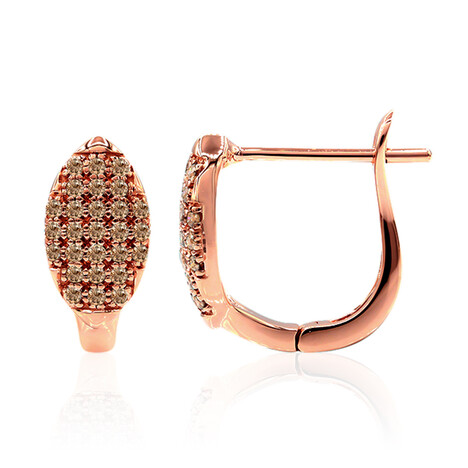 Orecchini in oro con Diamante Rose de France SI1 di Argyle (Annette)