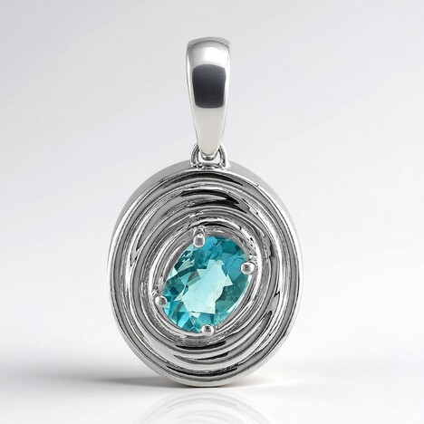 Ciondolo in argento con Fluorite Braldu (Pallanova)