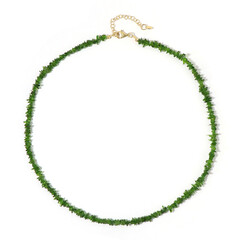 Collana in argento con Diopside Russo