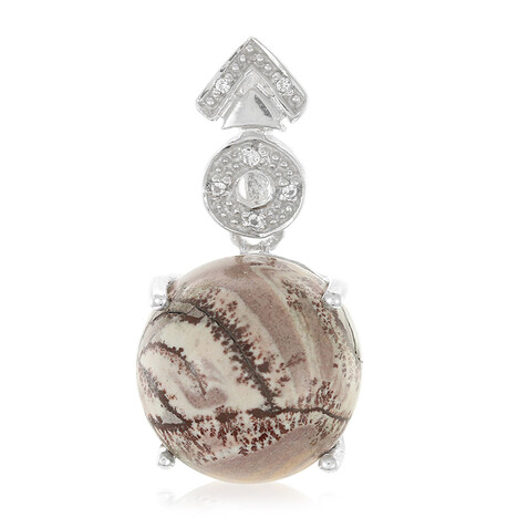 Colgante en plata con Jaspe Sonoran dendritas