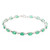 Zambian Emerald Silver Bracelet