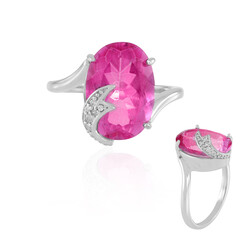 Anello in argento con Quarzo Color Rosa