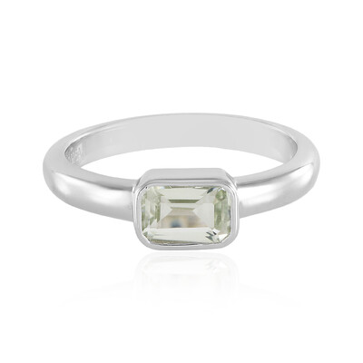 Anello in argento con Ametista Verde