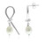 White Freshwater Pearl Silver Earrings (Joias do Paraíso)