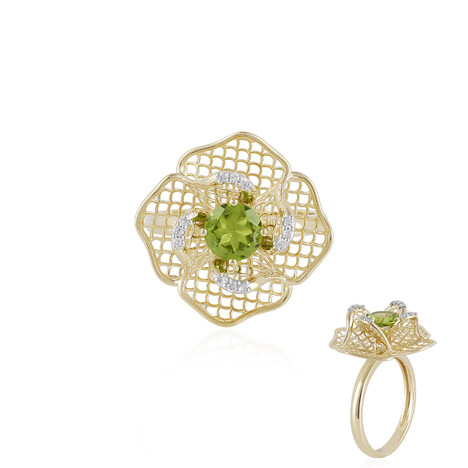 Peridot-Goldring (Ornaments by de Melo)