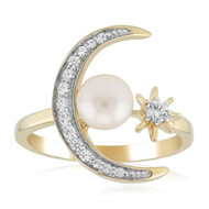 Bague en argent et Perle d'Akoya (TPC)