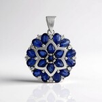Pendentif en argent et Kyanite du Népal