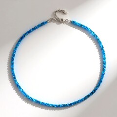 Collana in argento con Apatite Blu Neon