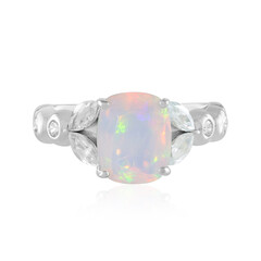 Anello in argento con Opale di Welo AAA (de Melo)