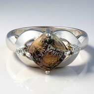 Sonora-Dendriten-Jaspis-Silberring