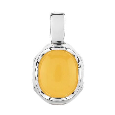 Milky Baltic Amber Silver Pendant (dagen)