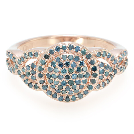 Fancy Diamond Silver Ring