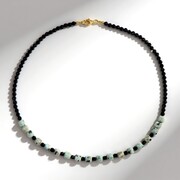 Collier en argent et Jaspe Kiwi (Riya)