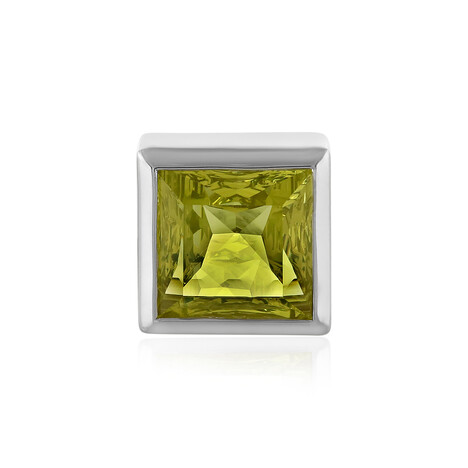 Zilveren hanger met een Limoen Kwarts (MONOSONO COLLECTION)